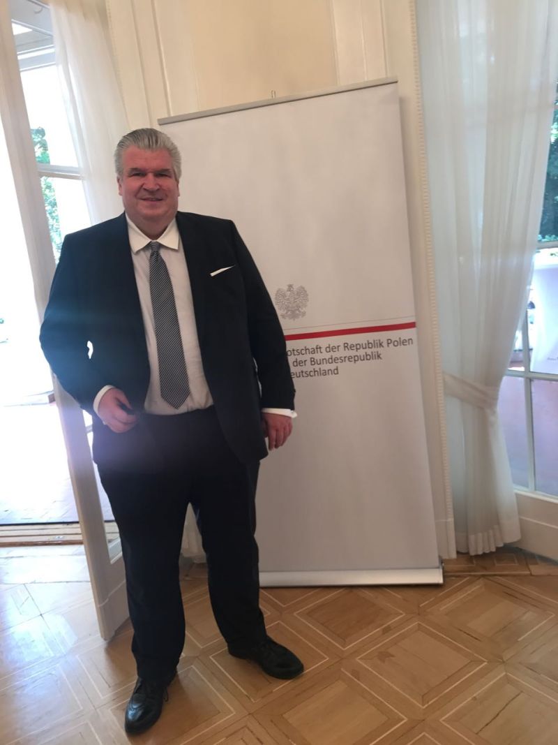 Naujoks beim polnischen Botschafter in Berlin